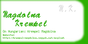 magdolna krempel business card